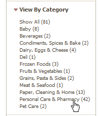 find coupoons by category